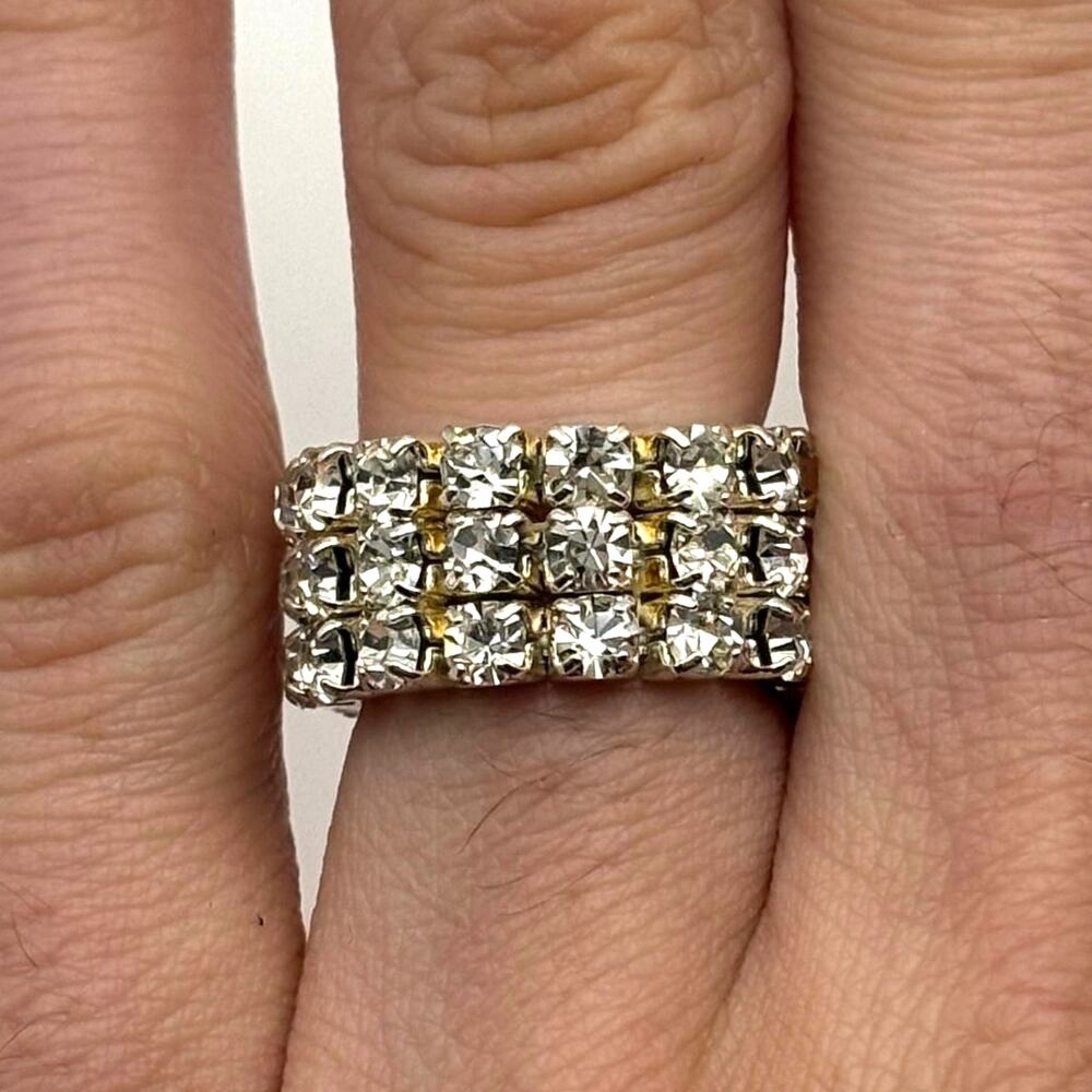 Silver Crystal Ring